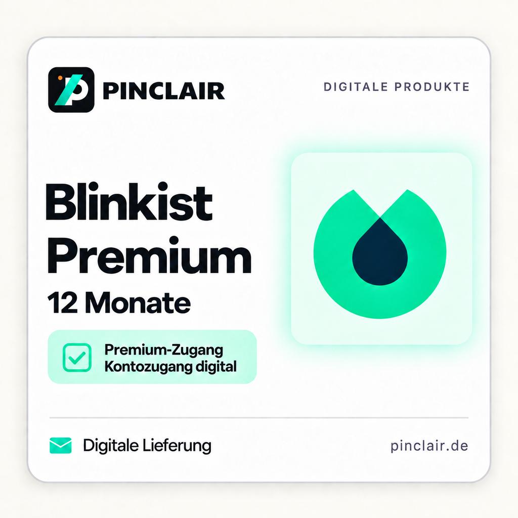 Blinkist Premium: zwölf Monate digitaler Kontozugang – Pinclair