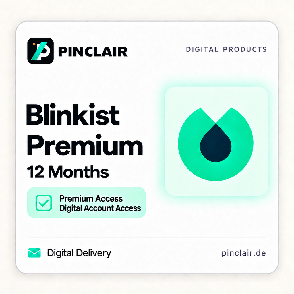 Blinkist Premium: twelve months of digital account access – Pinclair