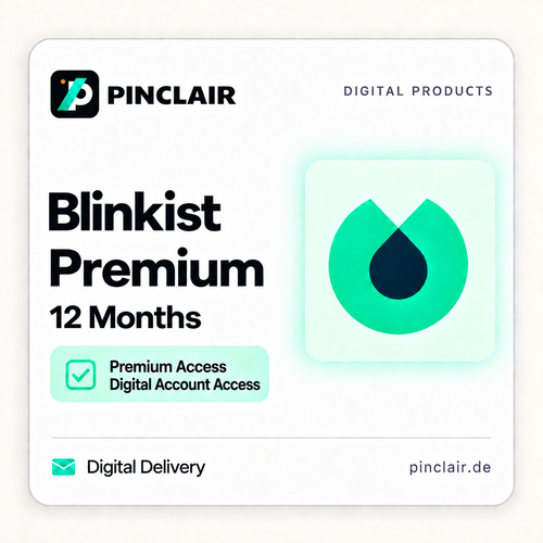 Blinkist Premium: twelve months of digital account access – Pinclair