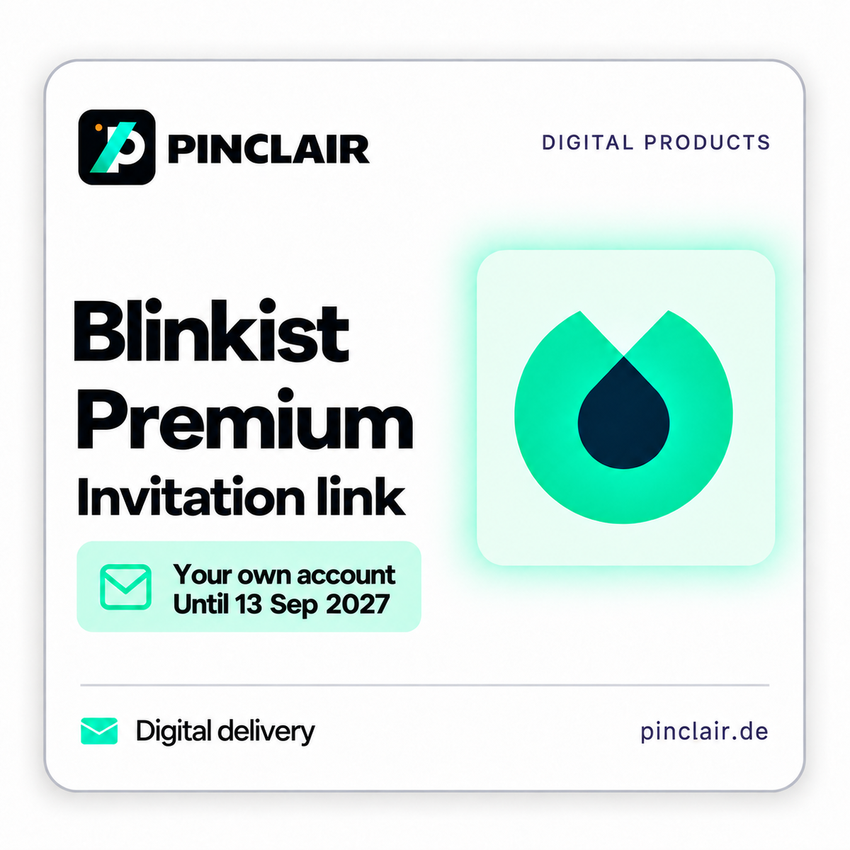 Blinkist Premium invitation link for your own account until 13 September 2027