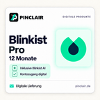 Blinkist Pro inklusive Blinkist AI: zwölf Monate digitaler Kontozugang – Pinclair