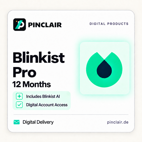 Blinkist Pro including Blinkist AI: twelve months of digital account access – Pinclair