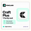 Craft Plus: one Family seat on your own account with an email invitation – Pinclair