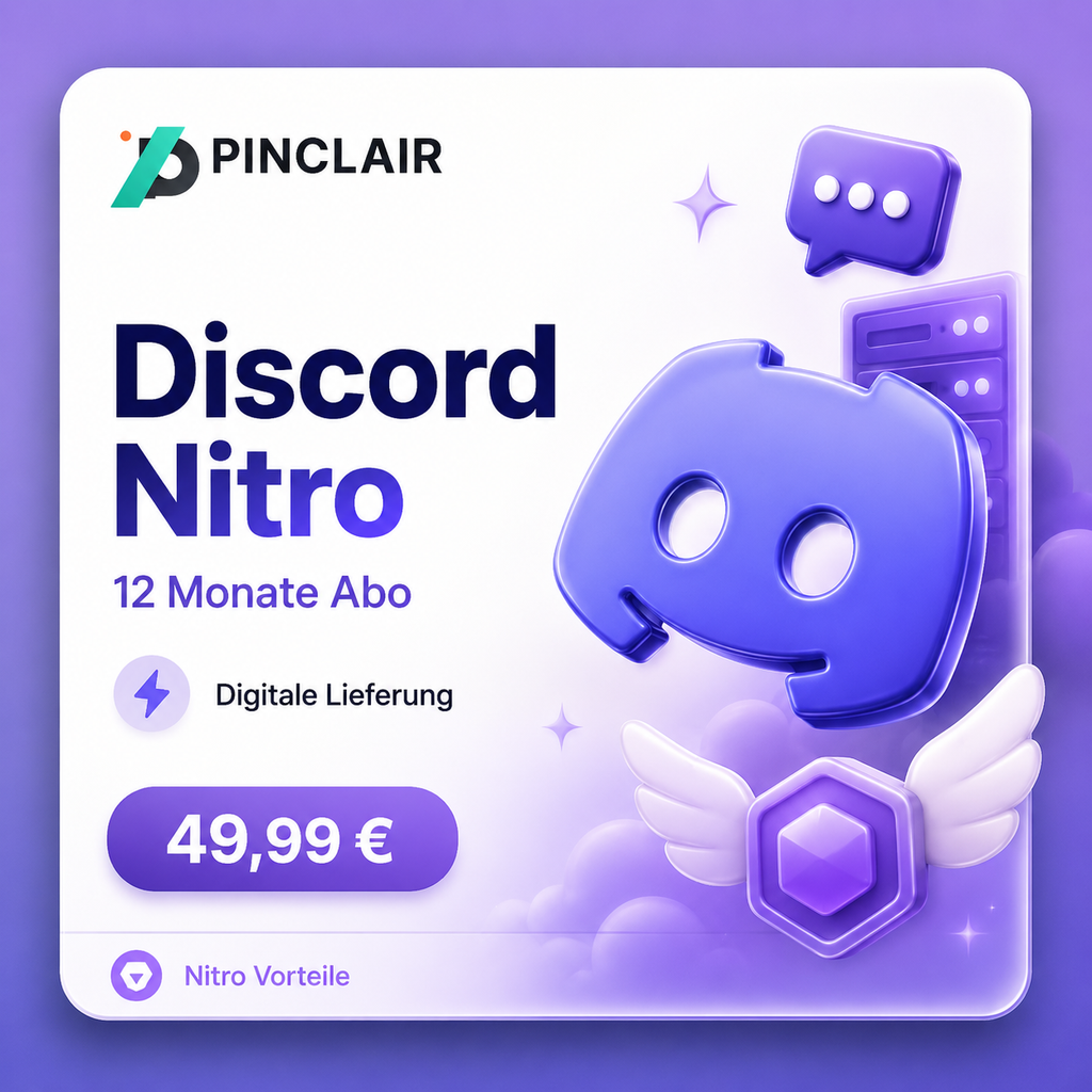 Discord Nitro 12 Monate mit digitaler Lieferung