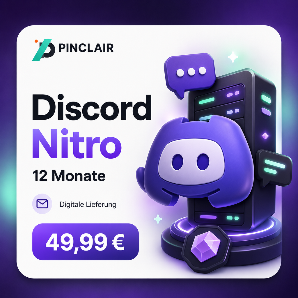 Discord Nitro 12 Monate digital bei Pinclair