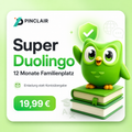 Pinclair Produktbild Super Duolingo 12 Monate Familienplatz