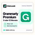 Grammarly Premium: drei oder zwölf Monate, älterer Tarif, nicht Grammarly Pro – Pinclair