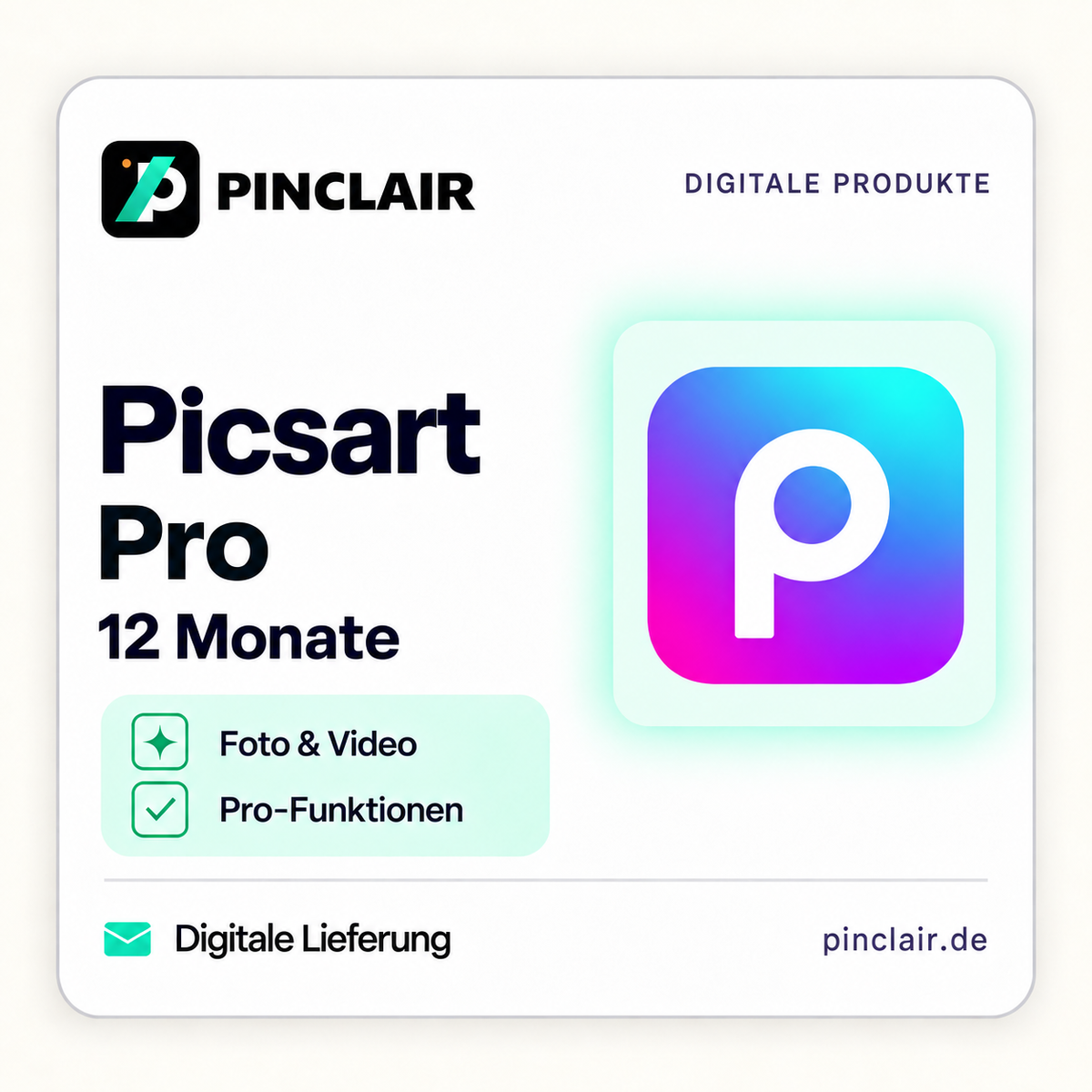 Picsart Pro: zwölf Monate Foto- und Videobearbeitung mit Pro-Funktionen – Pinclair