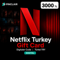 Netflix Türkei Geschenkkarte 3000 TRY - Pinclair
