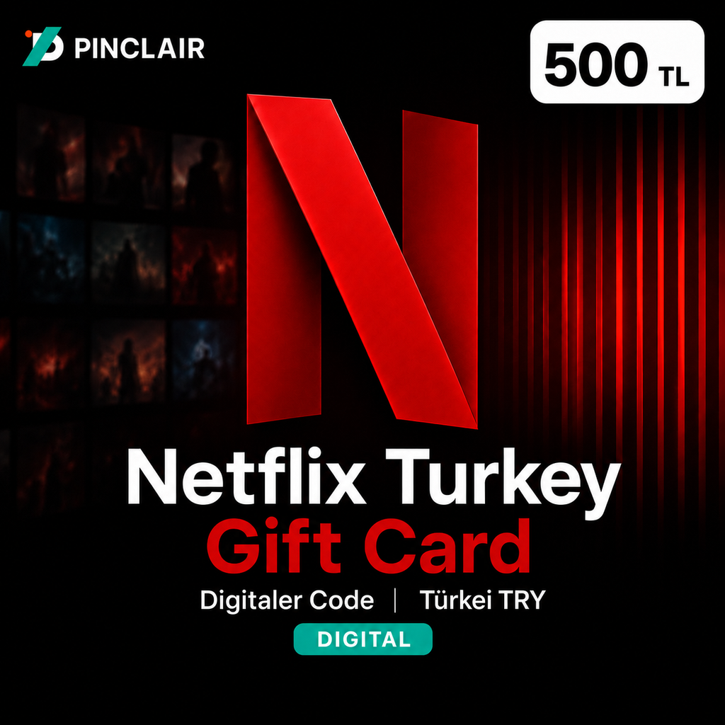 Netflix Tuerkei Geschenkkarte 500 TRY digital bei Pinclair
