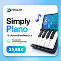 Pinclair Produktbild Simply Piano 12 Monate Familienplatz