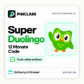 Super Duolingo: 12 Monate Code zur Selbsteinlösung im Browser – Pinclair
