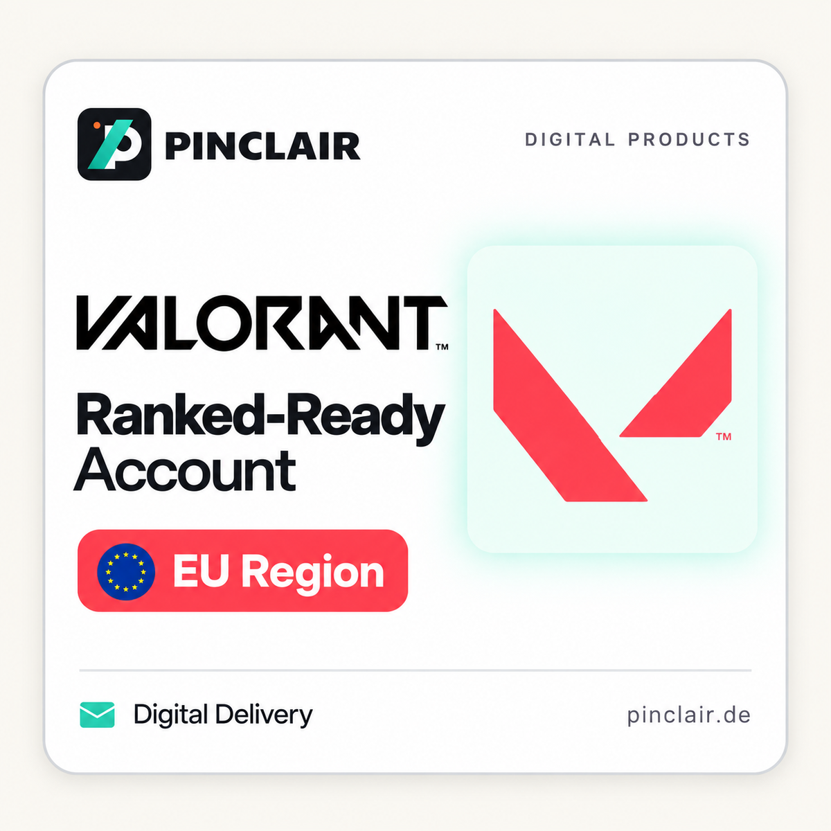 VALORANT Ranked-Ready Account for the EU Region, digital delivery – Pinclair
